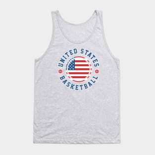 United States Basketball - Amereican Flag Tank Top